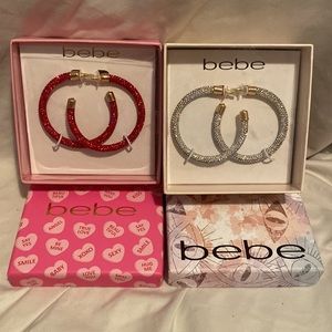 2 Sets Studded Hoops